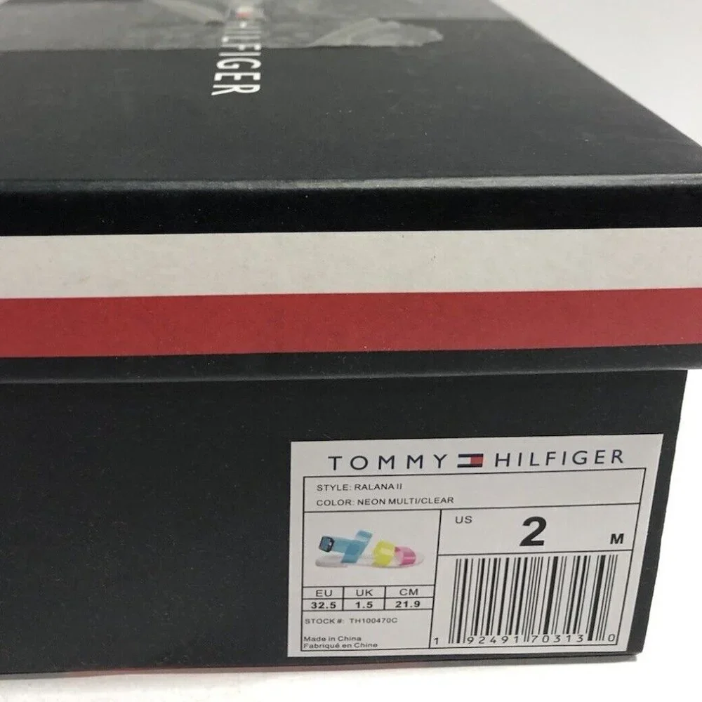 Tommy Hilfiger Big Kids' Ralana II Sandal Multi, Girls' Size 2 M